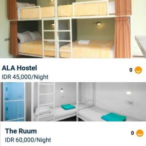 nginep di hostels aja